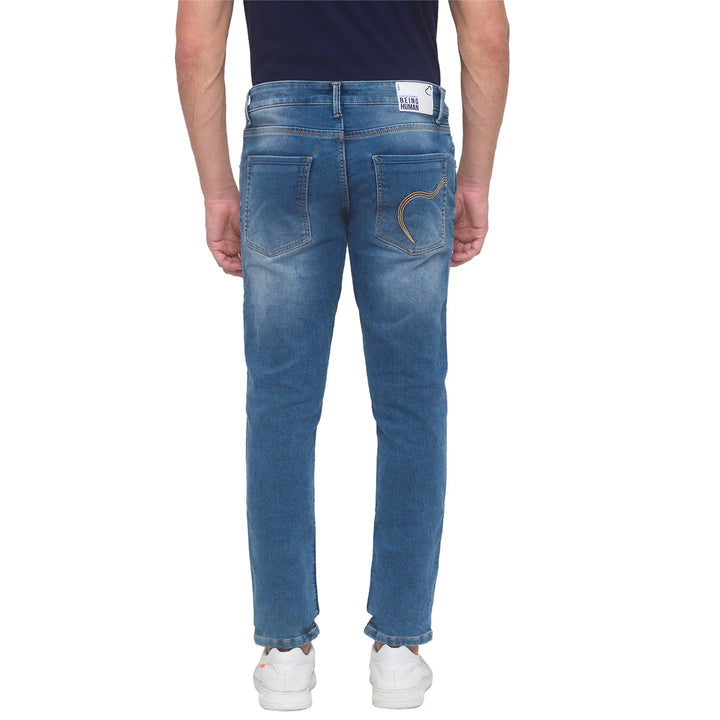Blue Skinny Fit Denim for Men