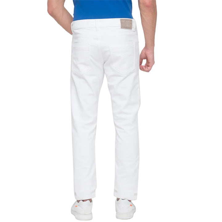 White Slim Fit Denim for Men
