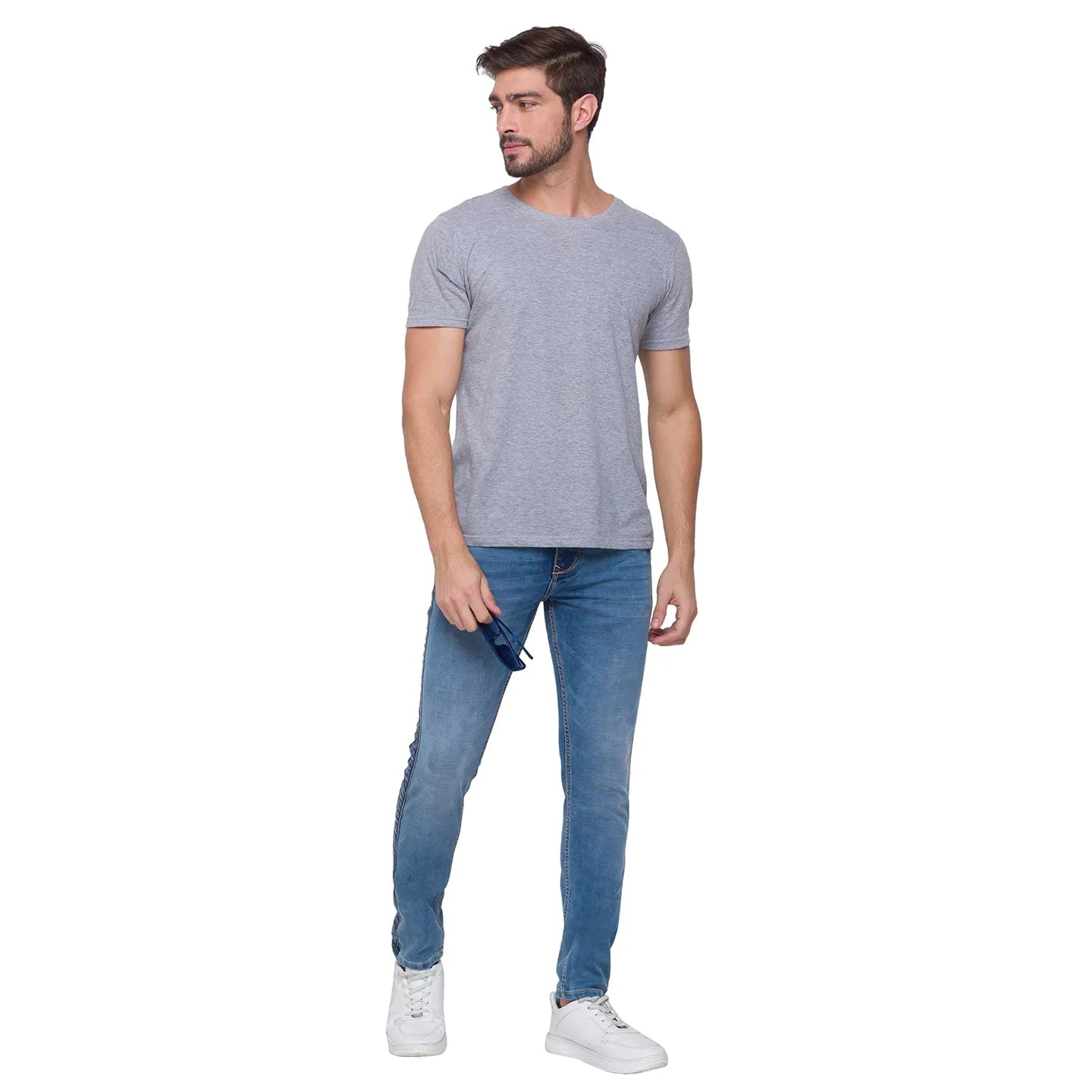 Being Human Clothing Men Jogger Fit Denim-Light Tone