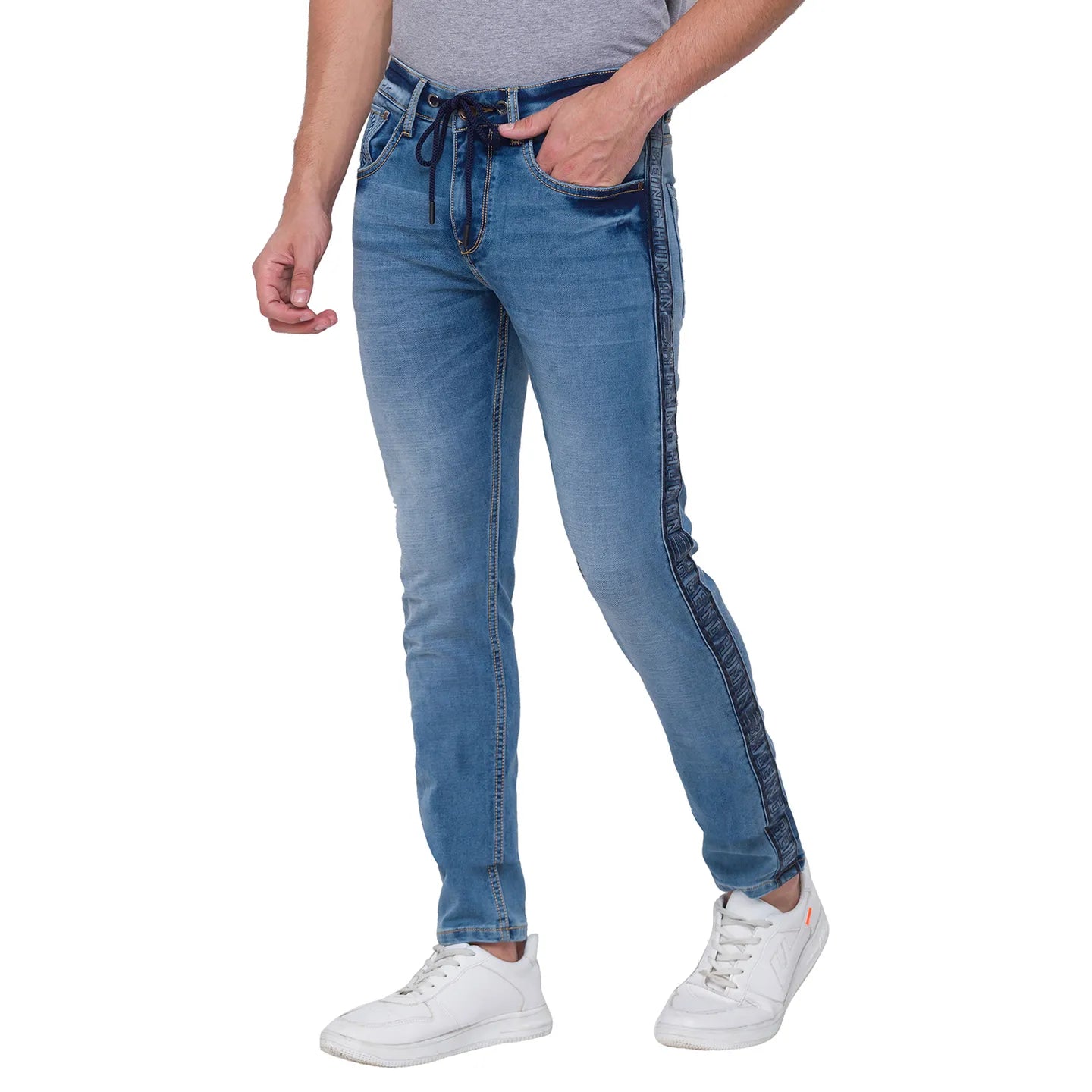 Being Human Clothing Men Jogger Fit Denim-Light Tone