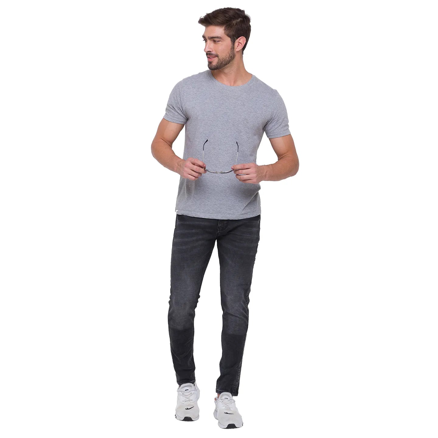 Being Human Clothing Men Jogger Fit Denim-Black Tone