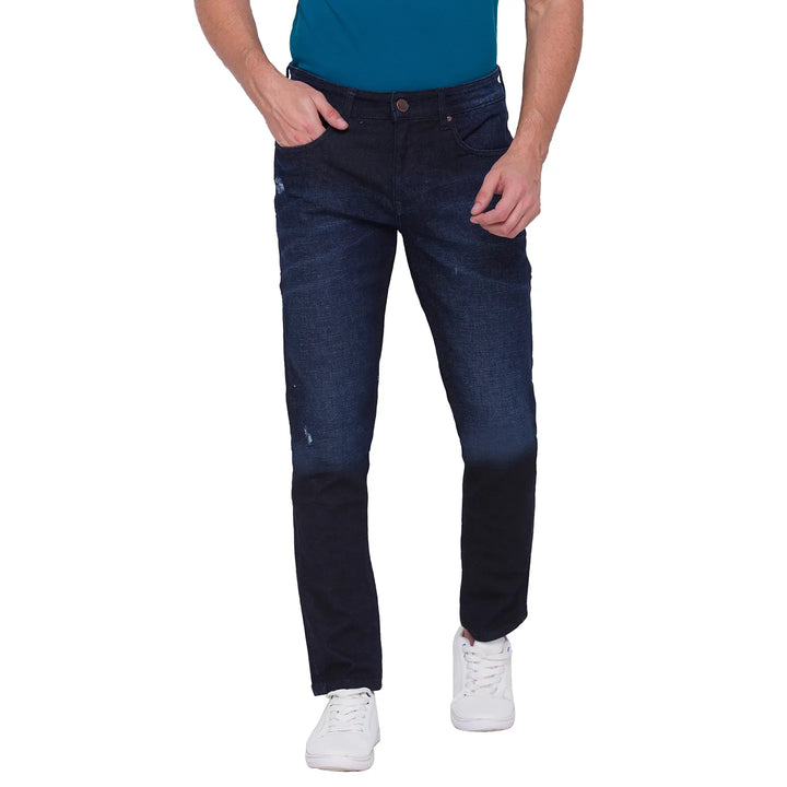 Blue Berylium-Boot Cut Fit Denims for Men by Being Human Clothing