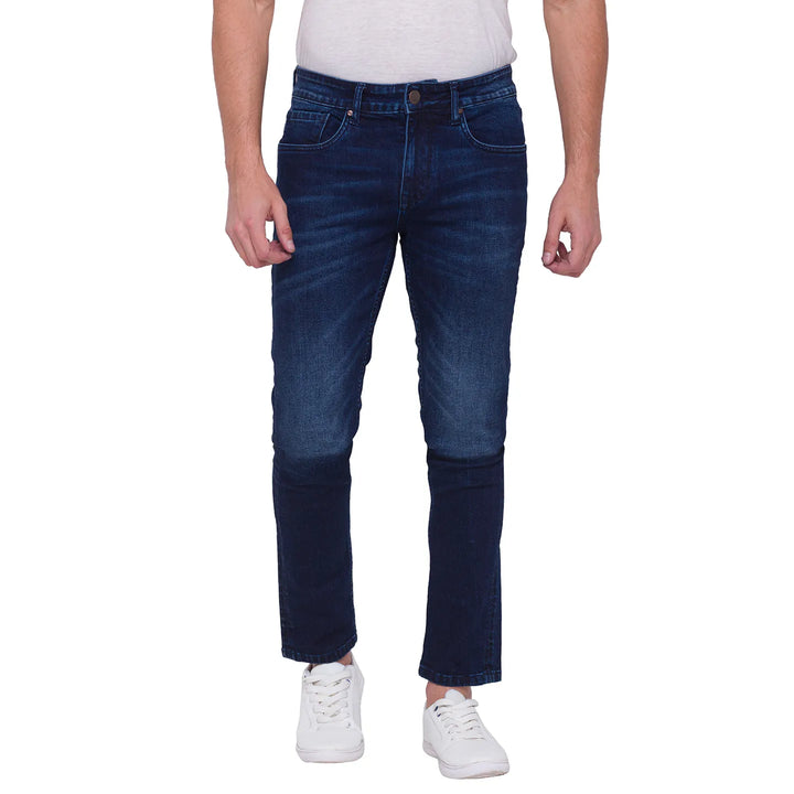 Blue Skinny Fit Denim for Men by Being Human Clothing