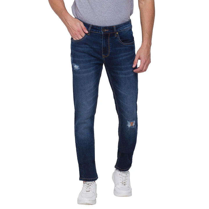 Blue Skinny Fit Denim for Men