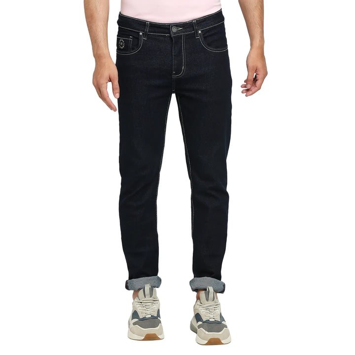 Blue Slim Fit Denim for Men