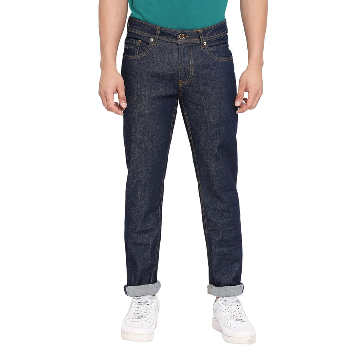 Blue Slim Fit Denim for Men by Being Human Clothing