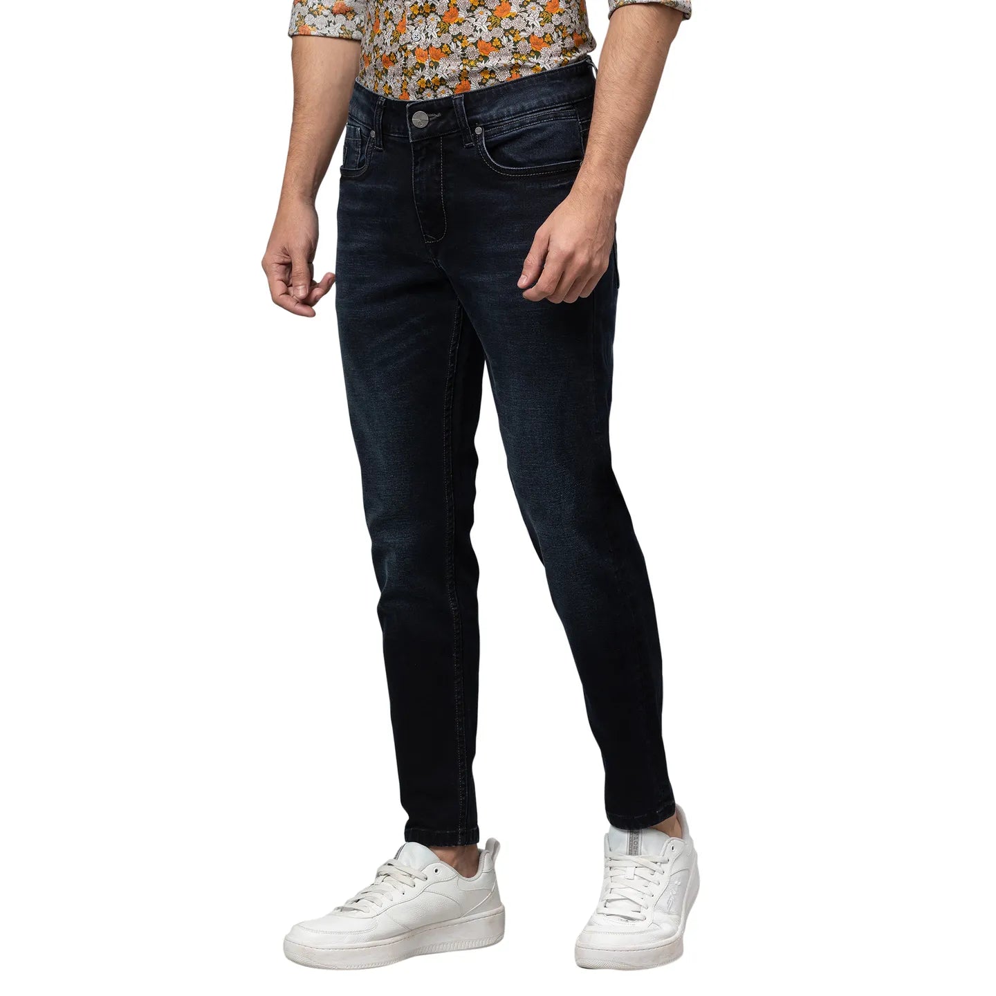 Being Human Clothing Men Cropped Fit Denim-Dark Tone