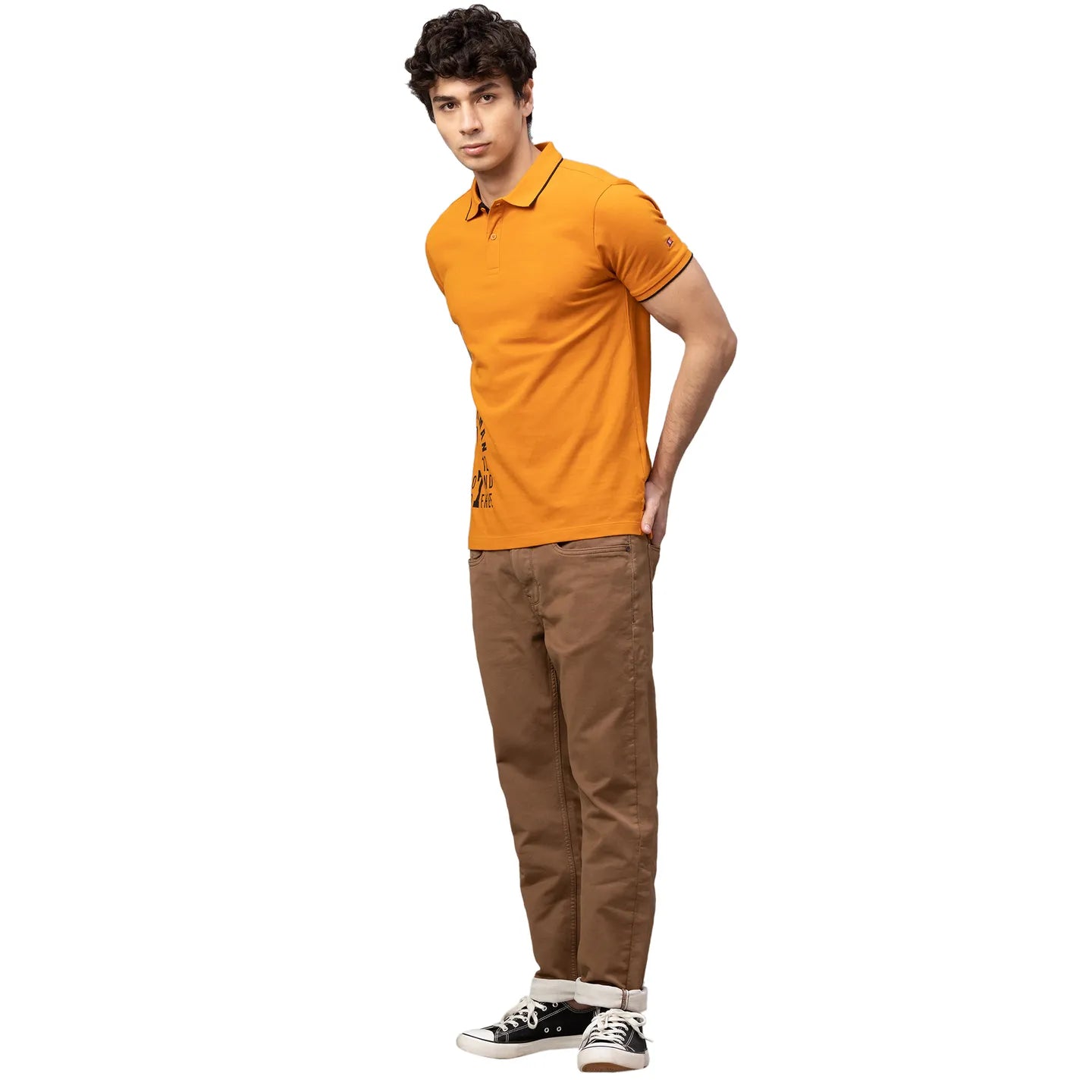 Khaki Boot Cut Fit Denims For Men By Being Human Clothing