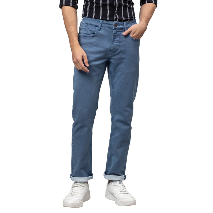 Blue Slim Straight Fit Men's Denims by Being Human Clothing