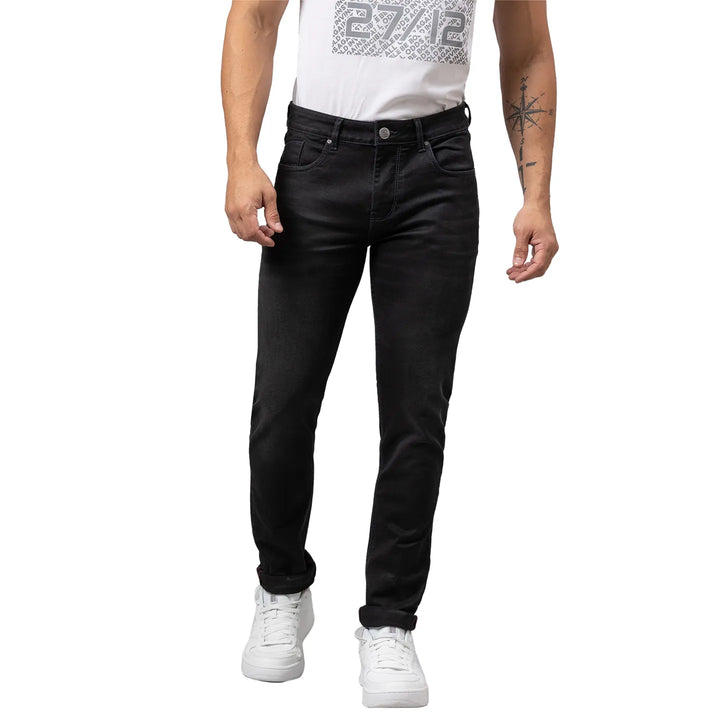 Black Slim Fit Denim for Men