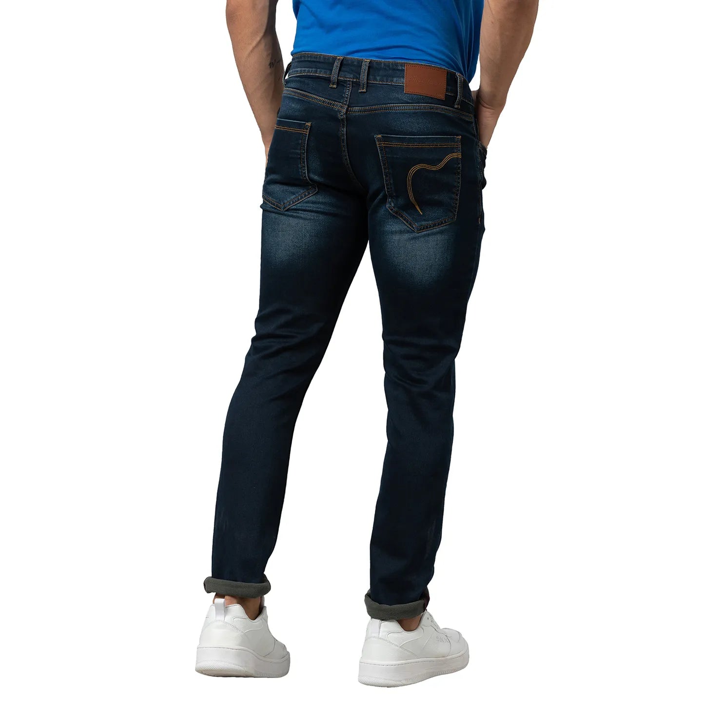 Being Human Clothing Men Slim Fit Denim-Dark Tone