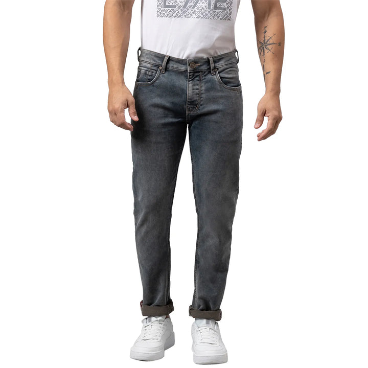 Blue Slim Straight Fit Men's Denims