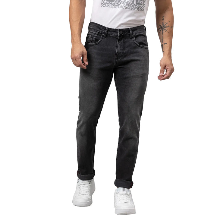 Black Slim Fit Denim for Men