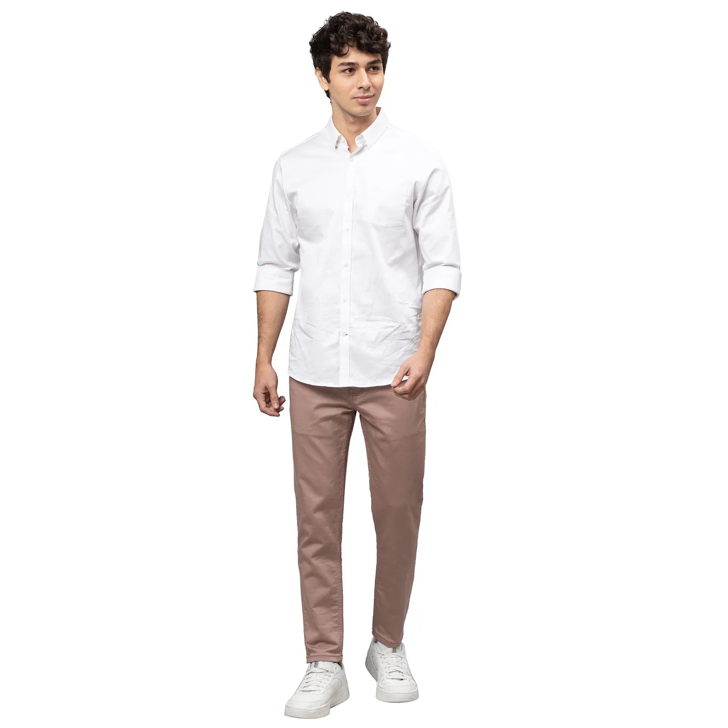 Being Human Clothing Men Cropped Fit Denim-Mauve