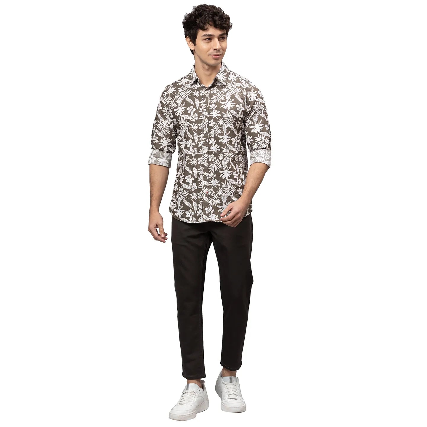 Grey Cropped Fit Men's Denims by Being Human Clothing