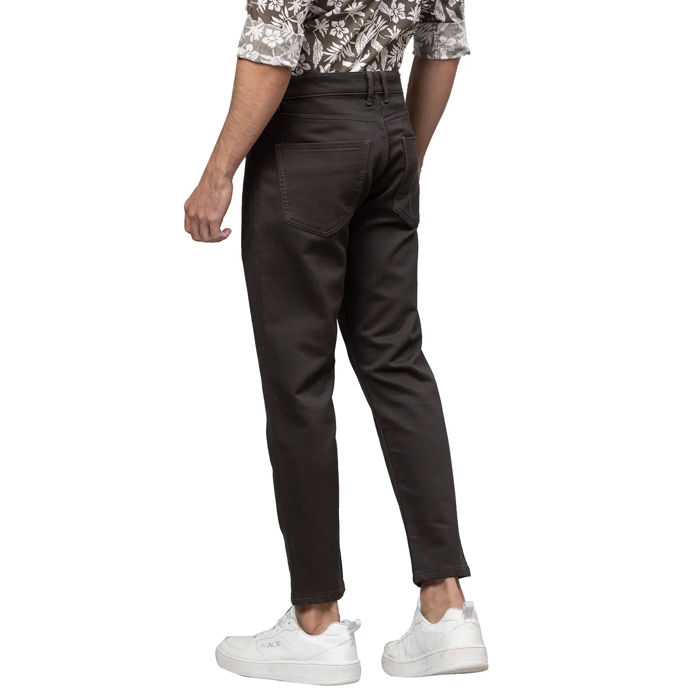 Grey Cropped Fit Men's Denims by Being Human Clothing