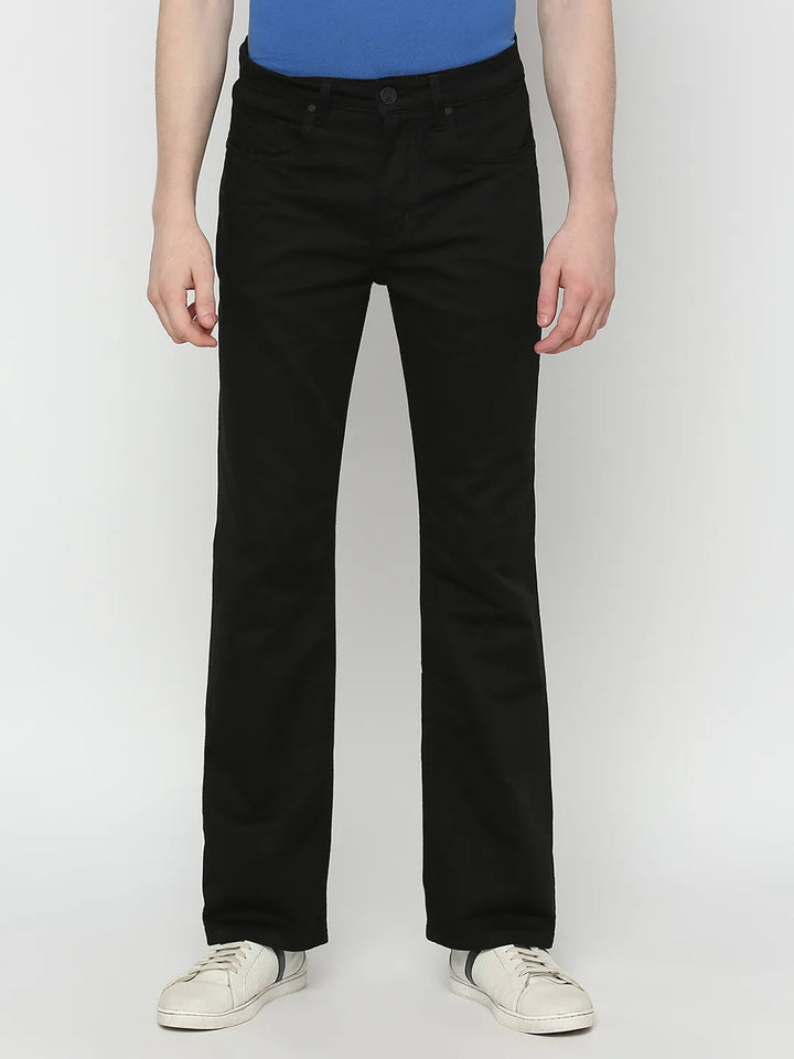 Black Berylium-Boot Cut Fit Denims for Men by Being Human Clothing