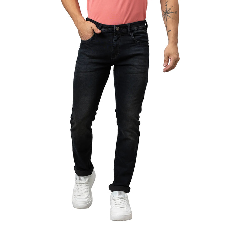 Blue Slim Fit Denim for Men by Being Human Clothing