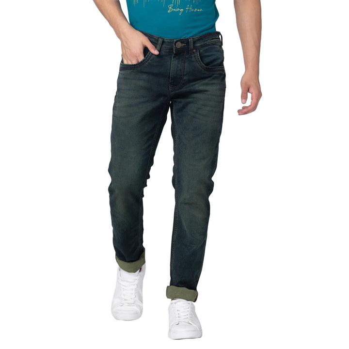 Blue Skinny Fit Denim for Men