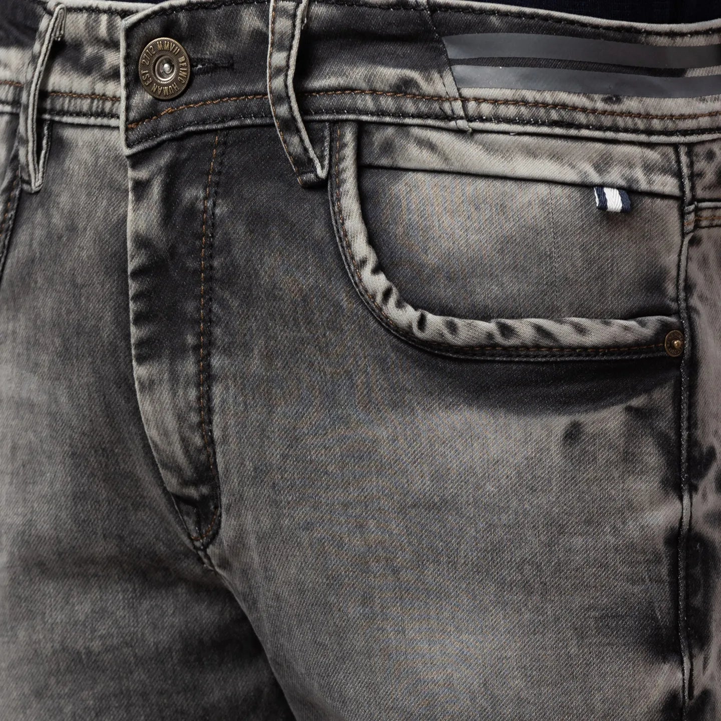 Being Human Clothing Men Slim Fit Denim-Grey Tone