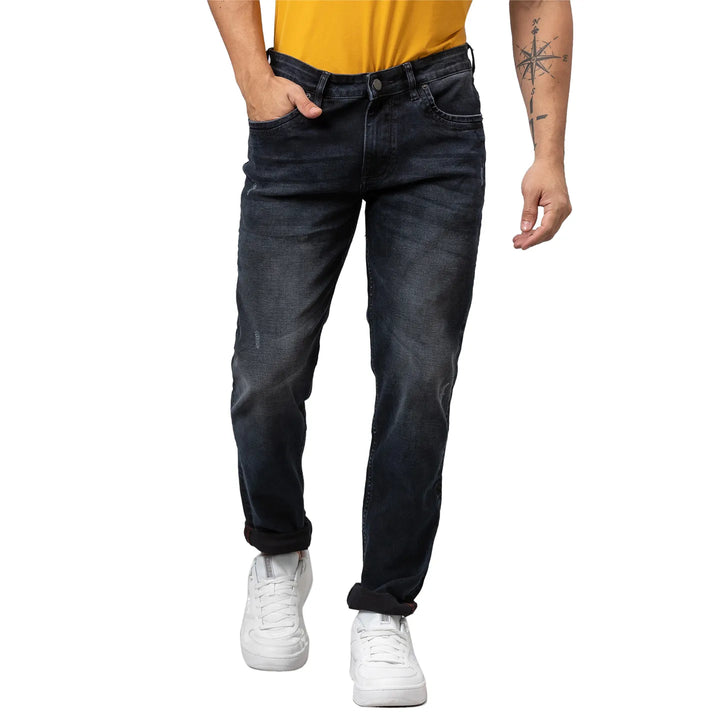 Blue Slim Fit Denim for Men