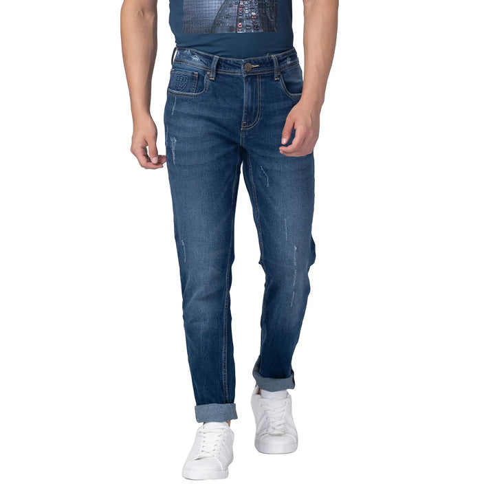 Blue Skinny Fit Denim for Men
