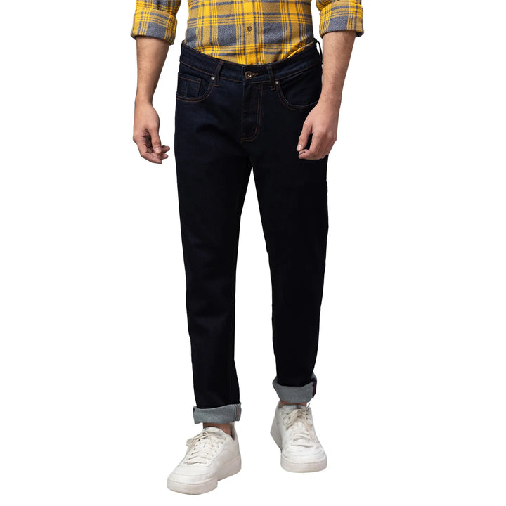 Blue Slim Fit Denim for Men by Being Human Clothing