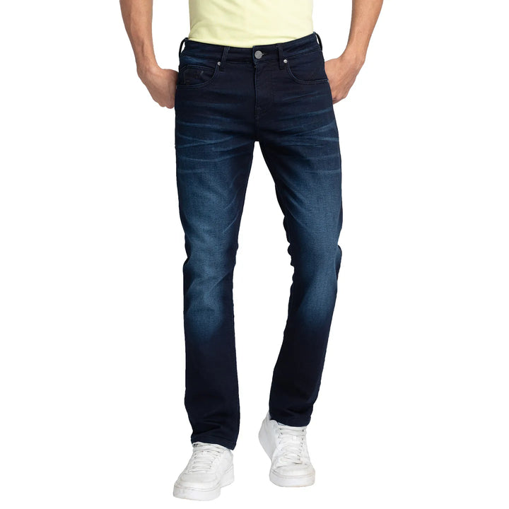Blue Slim Fit Denim for Men
