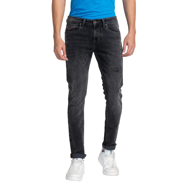Grey Slim Fit Denim for Men by Being Human Clothing