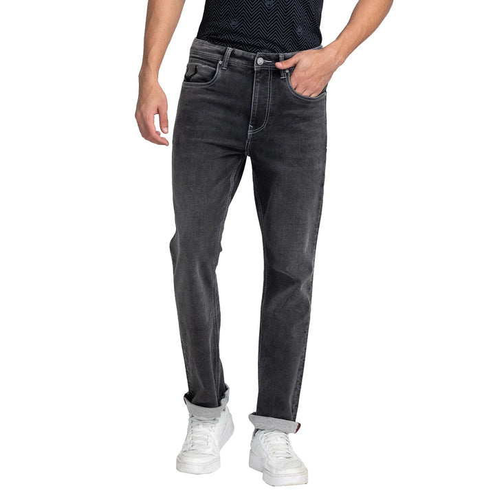 Grey Berylium-Boot Cut Fit Denims for Men by Being Human Clothing