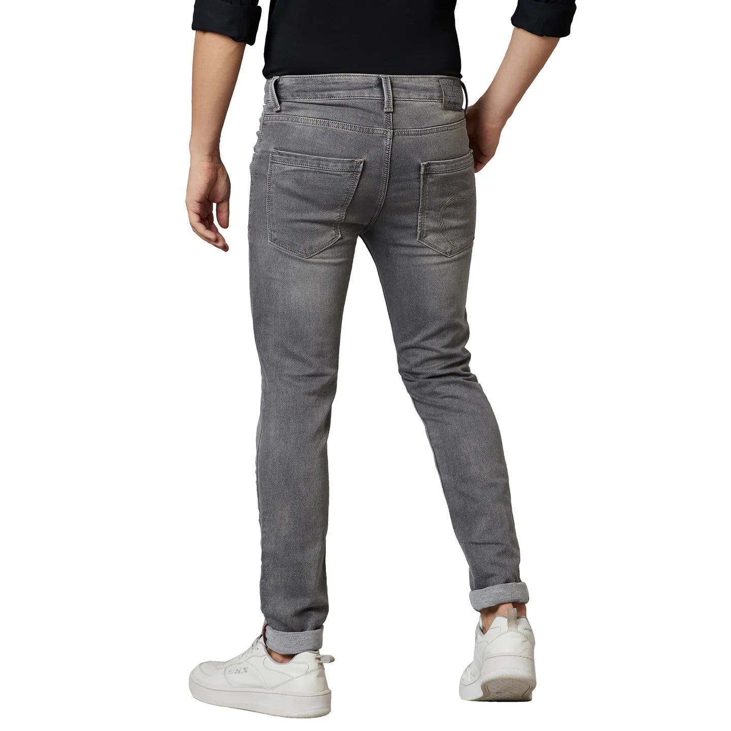 Being Human Clothing Men Skinny Fit Denim-Grey Tone