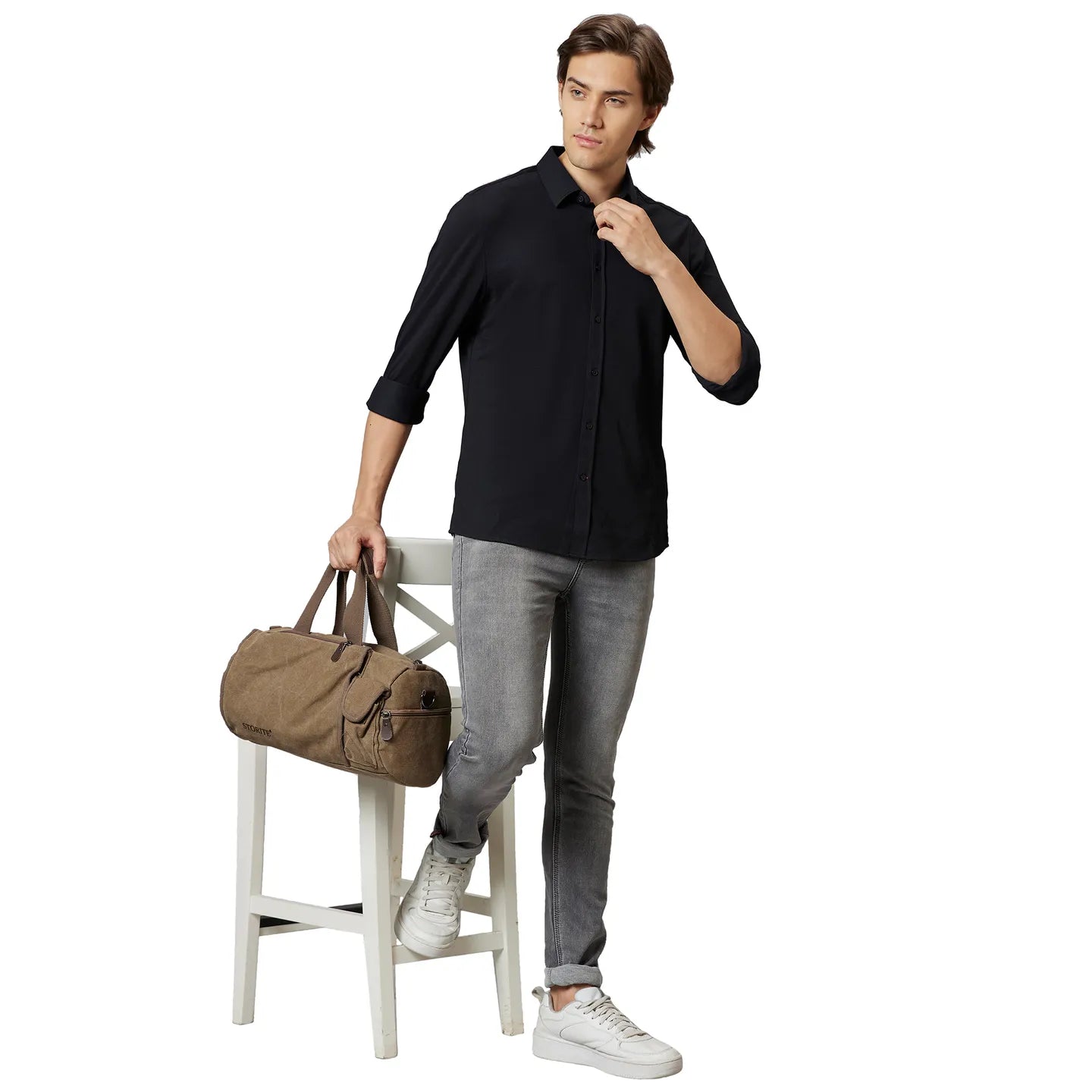 Being Human Clothing Men Skinny Fit Denim-Grey Tone