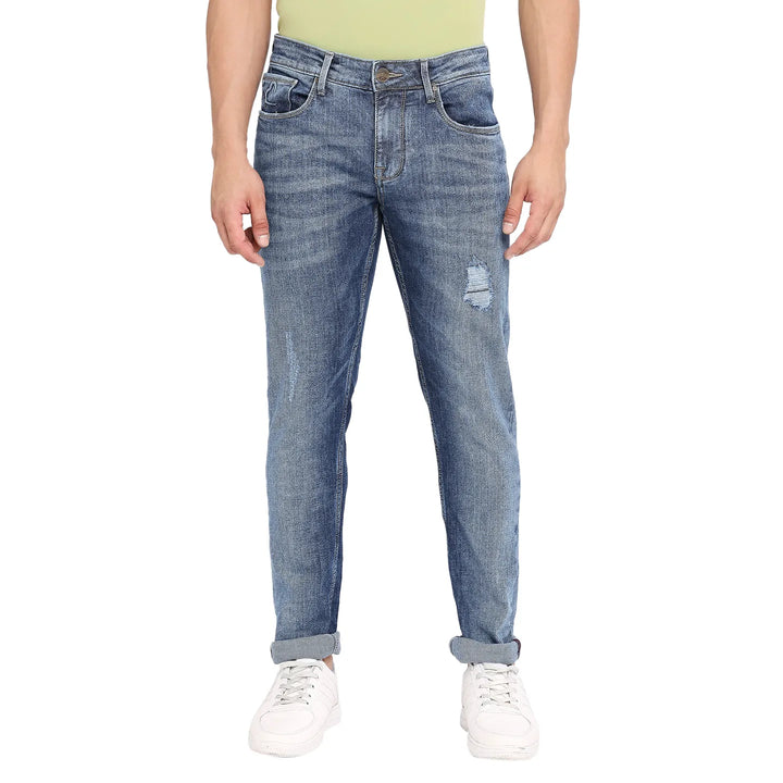 Blue Skinny Fit Denim for Men