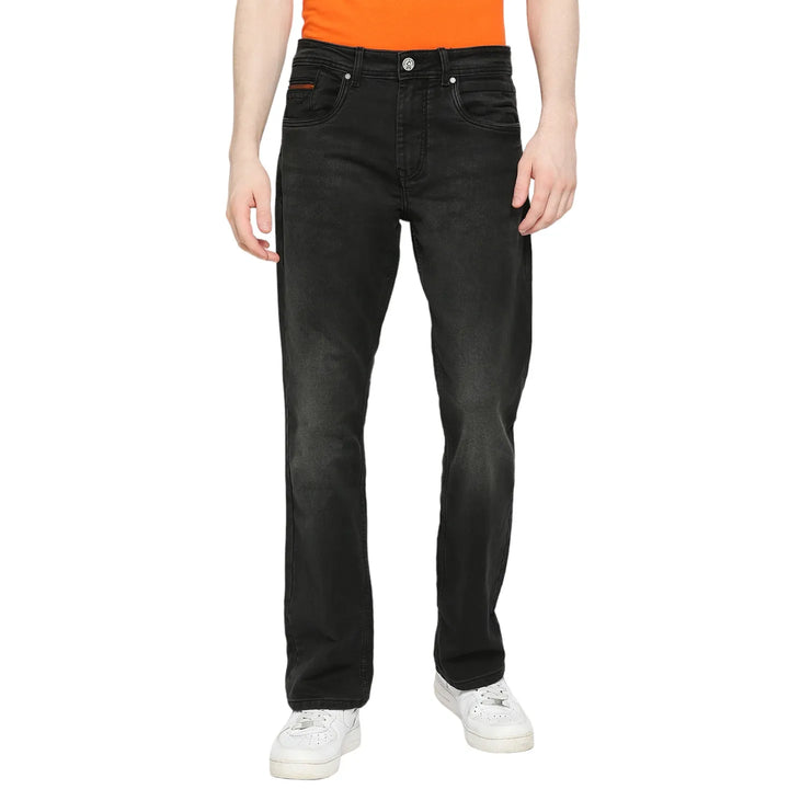 Black Berylium-Boot Cut Fit Denims for Men by Being Human Clothing