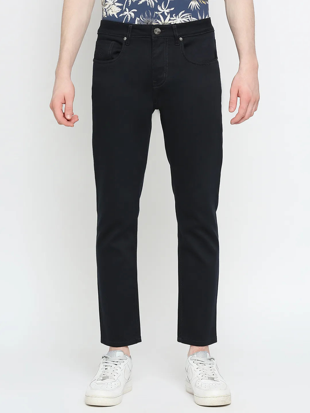 Blue Cropped Fit Men's Denims by Being Human Clothing