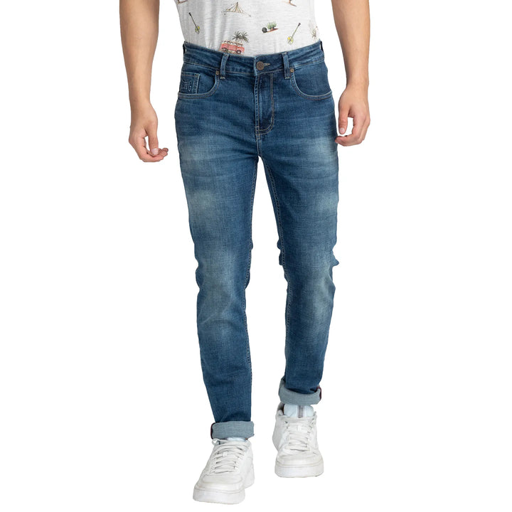 Blue Skinny Fit Denim for Men