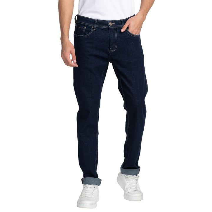 Blue Slim Straight Fit Men's Denims