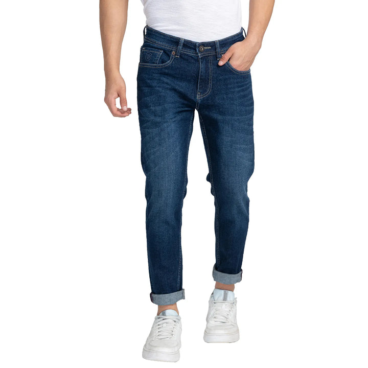 Blue Skinny Fit Denim for Men by Being Human Clothing