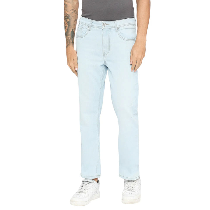 Blue Berylium-Boot Cut Fit Denims for Men by Being Human Clothing