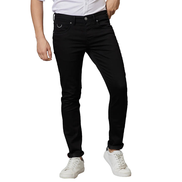 Black Skinny Fit Denim for Men