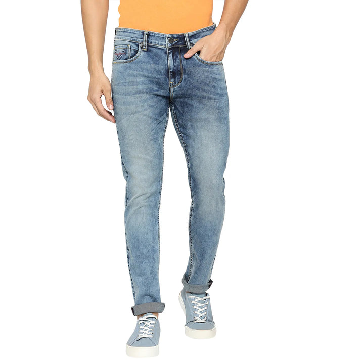 Blue Skinny Fit Denim for Men