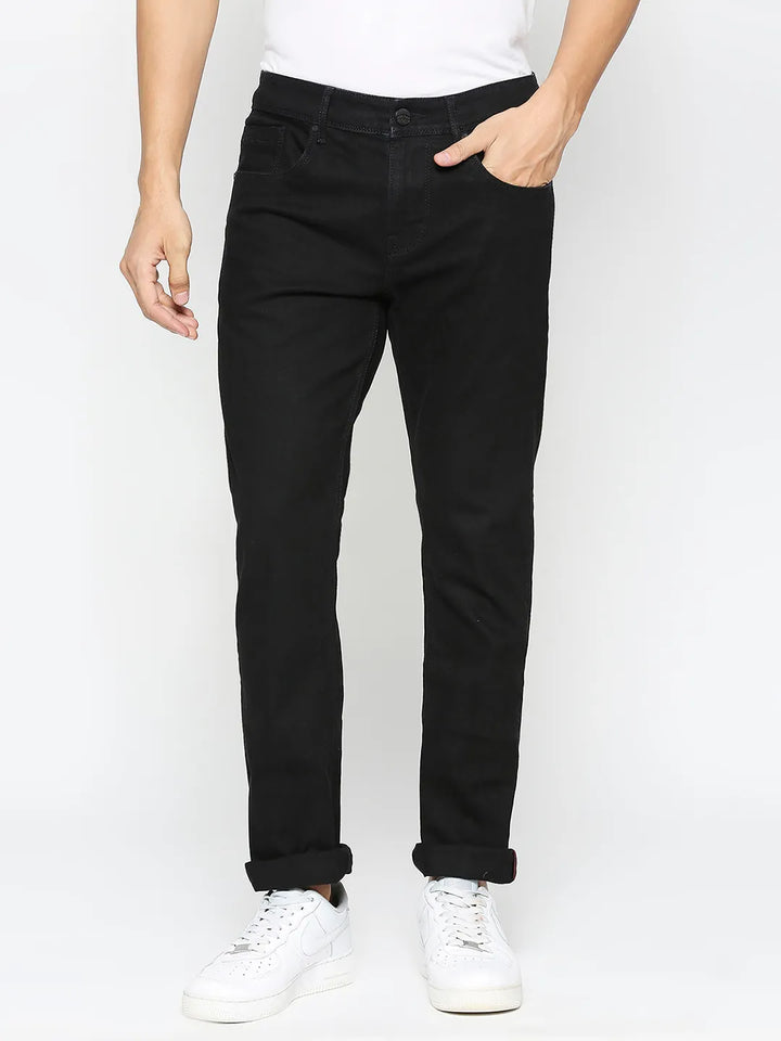 Black Slim Fit Denim for Men
