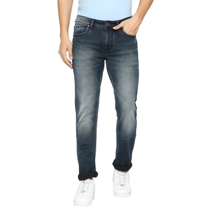 Blue Skinny Fit Denim for Men by Being Human Clothing