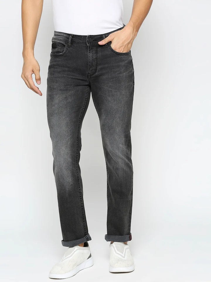 Black Berylium-Boot Cut Fit Denims for Men by Being Human Clothing