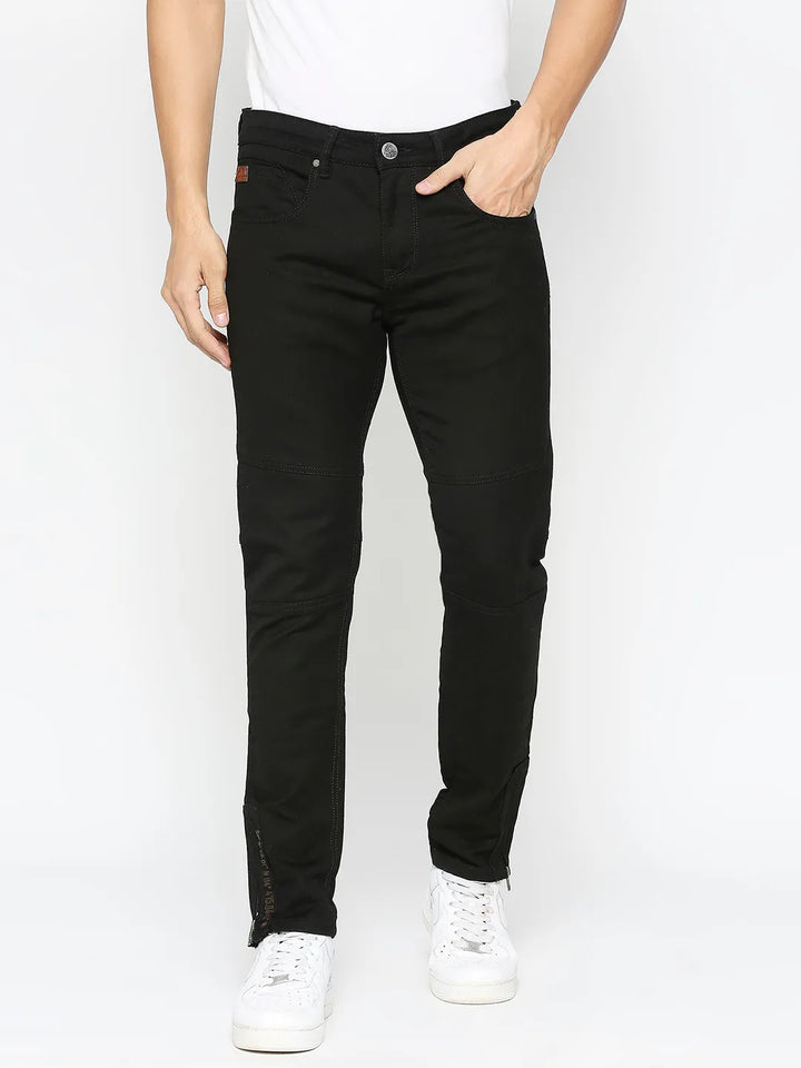 Black Oganesson-Jogger Fit Denims for Men by Being Human Clothing