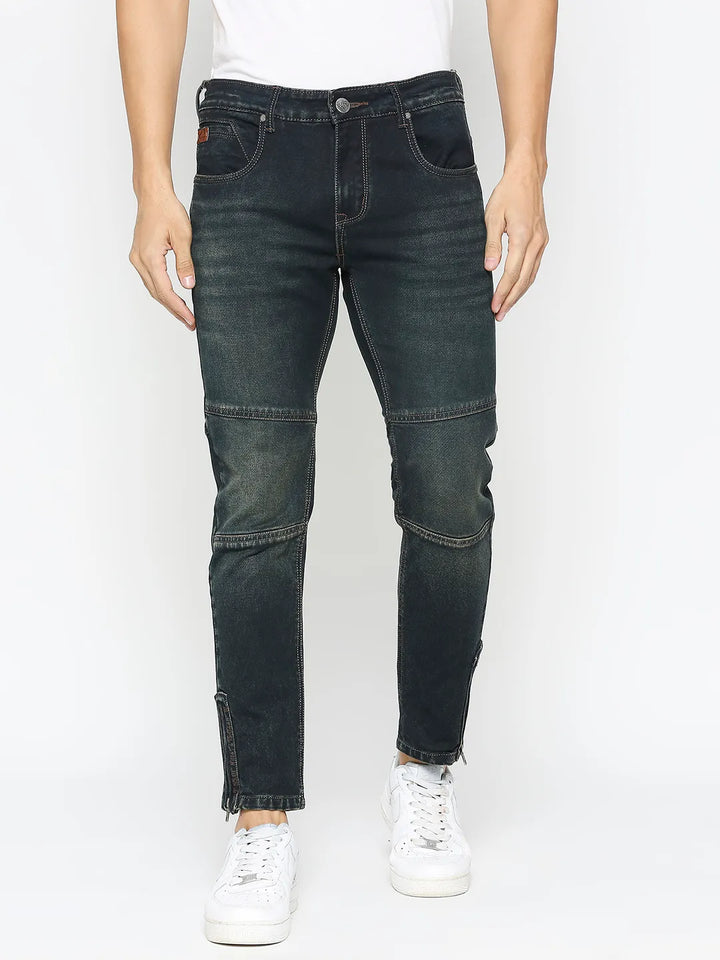 Blue Oganesson-Jogger Fit Denims for Men by Being Human Clothing