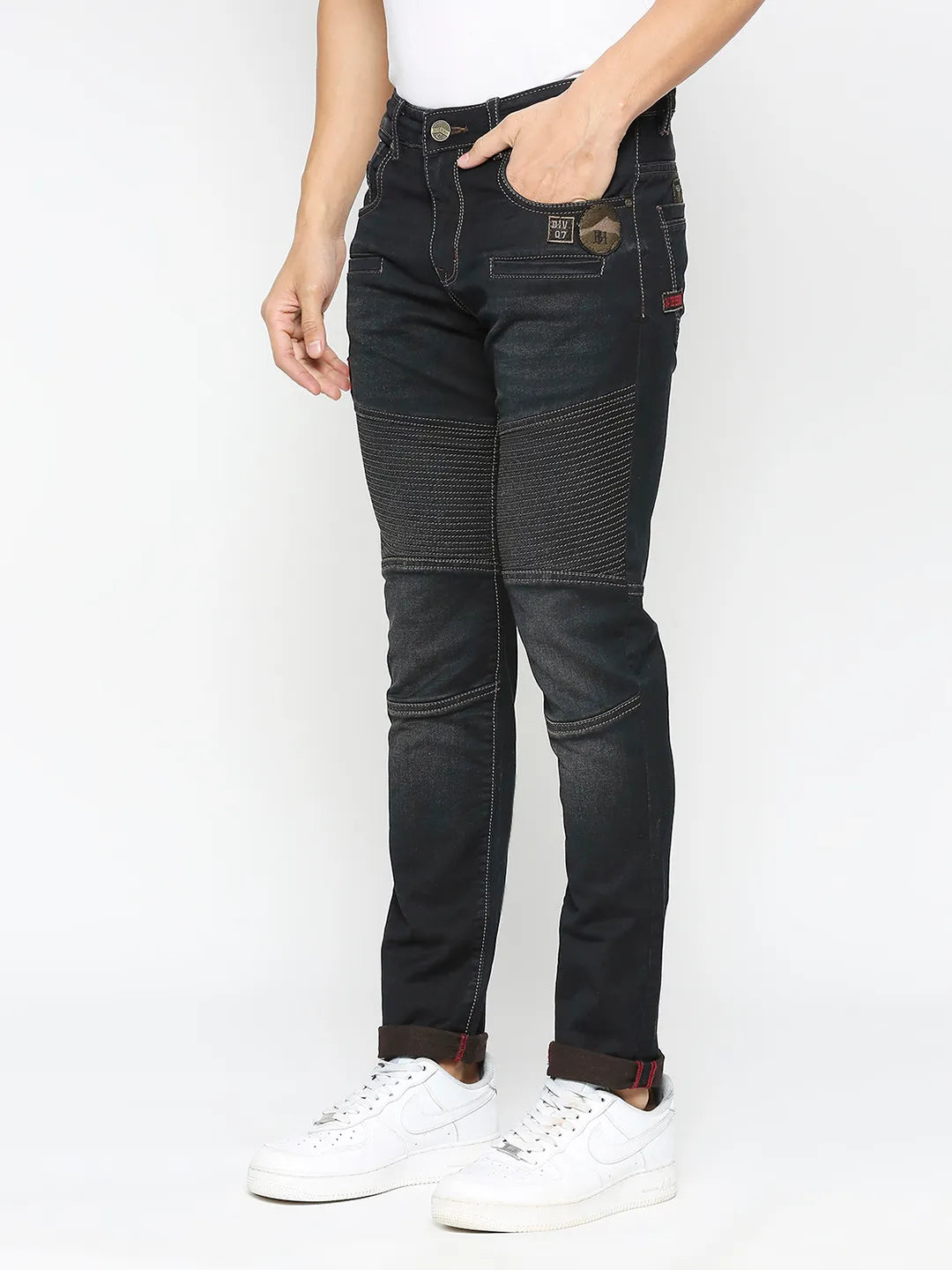 Being Human Clothing Men Jogger Fit Denim-Black Tone