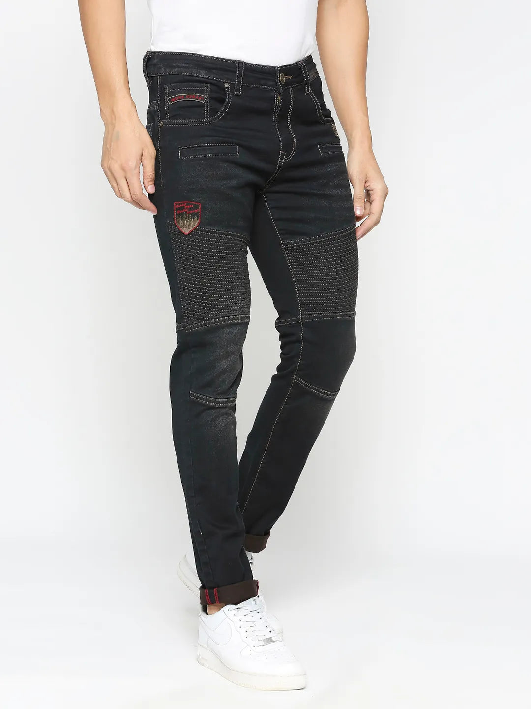 Being Human Clothing Men Jogger Fit Denim-Black Tone