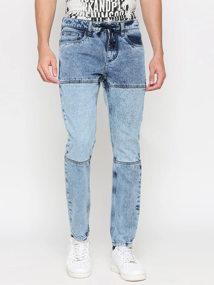 Blue Jogger Fit Men's Denims by Being Human Clothing