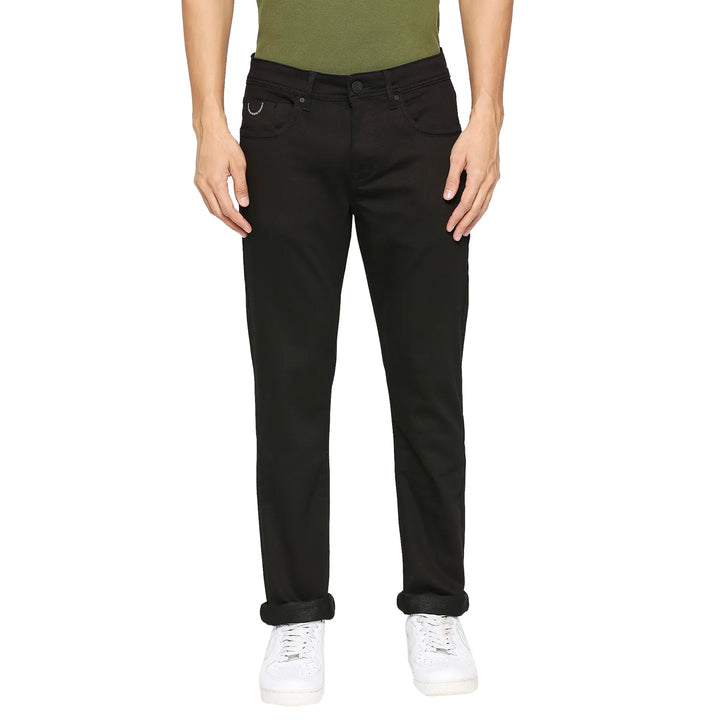 Black Slim Fit Denim for Men